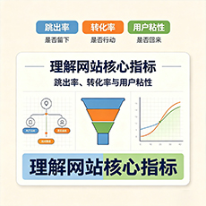淮北建站-理解网站核心指标：跳出率、转化率与用户粘性