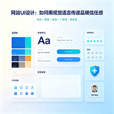 淮北建站-网站UI设计：如何用视觉语言传递品牌信任感